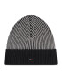 Tommy Hilfiger Čepice Pima Cotton Double Stitch Beanie AM0AM07870 Šedá - Pepit.cz