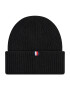 Tommy Hilfiger Čepice Th Effortless Beanie AW0AW10654 Černá - Pepit.cz