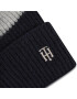 Tommy Hilfiger Čepice Th Effortless Beanie Cb AW0AW10657 Tmavomodrá - Pepit.cz