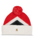 Tommy Hilfiger Čepice Th Evening Pompom Beanie Argyle AW0AW15305 Červená - Pepit.cz