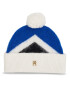 Tommy Hilfiger Čepice Th Evening Pompom Beanie Argyle AW0AW15305 Modrá - Pepit.cz