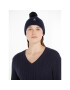 Tommy Hilfiger Čepice Th Evening Pompom Beanie AW0AW15390 Tmavomodrá - Pepit.cz