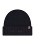 Tommy Hilfiger Čepice Th Signature Beanie AM0AM07869 Tmavomodrá - Pepit.cz