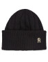 Tommy Hilfiger Čepice Th Timeless Beanie AW0AW15307 Černá - Pepit.cz