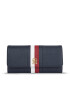 Tommy Hilfiger Dámská peněženka Th Emblem Large Flap Corp AW0AW15271 Tmavomodrá - Pepit.cz