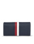 Tommy Hilfiger Dámská peněženka Th Emblem Large Flap Corp AW0AW15271 Tmavomodrá - Pepit.cz