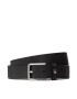 Tommy Hilfiger Dětský pásek Classic Leather Belt AM0AM09611 Černá - Pepit.cz