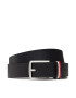 Tommy Hilfiger Dětský pásek Leather Belt AU0AU01677 Tmavomodrá - Pepit.cz