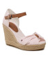 Tommy Hilfiger Espadrilky Basic Seersucker High Wedge FW0FW07160 Růžová - Pepit.cz