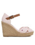 Tommy Hilfiger Espadrilky Basic Seersucker High Wedge FW0FW07160 Růžová - Pepit.cz