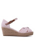 Tommy Hilfiger Espadrilky High Wedge Seersucker FW0FW07158 Růžová - Pepit.cz