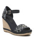 Tommy Hilfiger Espadrilky Th Monogram Denim Wedge FW0FW06935 Tmavomodrá - Pepit.cz