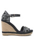 Tommy Hilfiger Espadrilky Th Monogram Denim Wedge FW0FW06935 Tmavomodrá - Pepit.cz