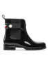 Tommy Hilfiger Holínky Ankle Rainboot With Metal Detail FW0FW06777 Černá - Pepit.cz