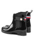 Tommy Hilfiger Holínky Ankle Rainboot With Metal Detail FW0FW06777 Černá - Pepit.cz