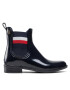 Tommy Hilfiger Holínky Corporate Ribbon Rainboot FW0FW05969 Tmavomodrá - Pepit.cz