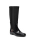 Tommy Hilfiger Holínky Corporate Zipper Long Rainboot FW0FW05964 Černá - Pepit.cz