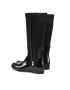 Tommy Hilfiger Holínky Corporate Zipper Long Rainboot FW0FW05964 Černá - Pepit.cz