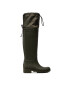 Tommy Hilfiger Holínky Overknee Rainboot FW0FW06778 Khaki - Pepit.cz