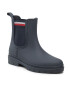 Tommy Hilfiger Holínky Rain Boot Ankle Elastic FW0FW06774 Tmavomodrá - Pepit.cz