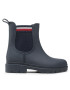 Tommy Hilfiger Holínky Rain Boot Ankle Elastic FW0FW06774 Tmavomodrá - Pepit.cz