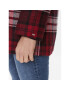 Tommy Hilfiger Kabát pro přechodné období Tartan WW0WW40256 Červená Regular Fit - Pepit.cz