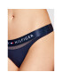 Tommy Hilfiger Kalhotky string Thong UW0UW00064 Tmavomodrá - Pepit.cz