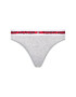 Tommy Hilfiger Kalhotky string Thong UW0UW02458 Šedá - Pepit.cz