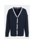 Tommy Hilfiger Kardigan Essential KB0KB08507 Tmavomodrá Regular Fit - Pepit.cz