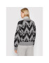 Tommy Hilfiger Kardigan ICONS Fair Isle WW0WW31440 Šedá Oversize - Pepit.cz