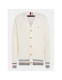 Tommy Hilfiger Kardigan Shadow MW0MW33084 Écru Relaxed Fit - Pepit.cz