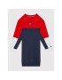 Tommy Hilfiger Každodenní šaty Colorblock KG0KG05745 Tmavomodrá Regular Fit - Pepit.cz