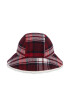 Tommy Hilfiger Klobouk Tommy Check Bucket Hat AW0AW15313 Tmavomodrá - Pepit.cz