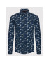 Tommy Hilfiger Košile Floral Print MW0MW23296 Tmavomodrá Slim Fit - Pepit.cz