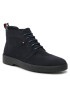 Tommy Hilfiger Kotníková obuv Classic Hilfiger Suede Lace Boot FM0FM04197 Tmavomodrá - Pepit.cz