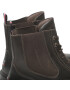 Tommy Hilfiger Kotníková obuv s elastickým prvkem Hilfiger Lth Lace Up Chel Boot FM0FM04204 Hnědá - Pepit.cz