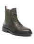 Tommy Hilfiger Kotníková obuv s elastickým prvkem Lth Up Chel Boot FM0FM04204 Zelená - Pepit.cz