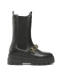 Tommy Hilfiger Kotníková obuv s elastickým prvkem Monochromatic Chelsea Boot Chain FW0FW07046 Černá - Pepit.cz