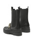 Tommy Hilfiger Kotníková obuv s elastickým prvkem Monochromatic Chelsea Boot Chain FW0FW07046 Černá - Pepit.cz