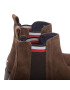 Tommy Hilfiger Kotníková obuv s elastickým prvkem Rwb Hilfiger Suede Chelsea FM0FM04202 Hnědá - Pepit.cz