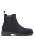 Tommy Hilfiger Kotníková obuv s elastickým prvkem Rwb Hilfiger Suede Chelsea FM0FM04202 Tmavomodrá - Pepit.cz