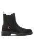 Tommy Hilfiger Kotníková obuv s elastickým prvkem Th Coin Flat Boot FW0FW06742 Černá - Pepit.cz