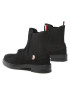 Tommy Hilfiger Kotníková obuv s elastickým prvkem Th Coin Flat Boot FW0FW06742 Černá - Pepit.cz