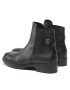 Tommy Hilfiger Kotníková obuv s elastickým prvkem Th Leather Flat Boot FW0FW06749 Černá - Pepit.cz