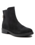 Tommy Hilfiger Kotníková obuv s elastickým prvkem Th Suede Flat Boot FW0FW06750 Černá - Pepit.cz