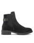 Tommy Hilfiger Kotníková obuv s elastickým prvkem Th Suede Flat Boot FW0FW06750 Černá - Pepit.cz