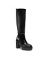 Tommy Hilfiger Kozačky Elevated Plateau Longboot FW0FW07545 Černá - Pepit.cz