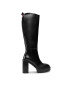 Tommy Hilfiger Kozačky Elevated Plateau Longboot FW0FW07545 Černá - Pepit.cz