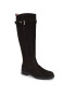 Tommy Hilfiger Kozačky Essential Nubuck Belt Longboot FW0FW07656 Černá - Pepit.cz