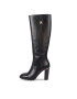 Tommy Hilfiger Kozačky Feminine Th Hardware Longboot FW0FW07541 Černá - Pepit.cz